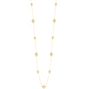 Gold-Tone Plastic Shell Necklace