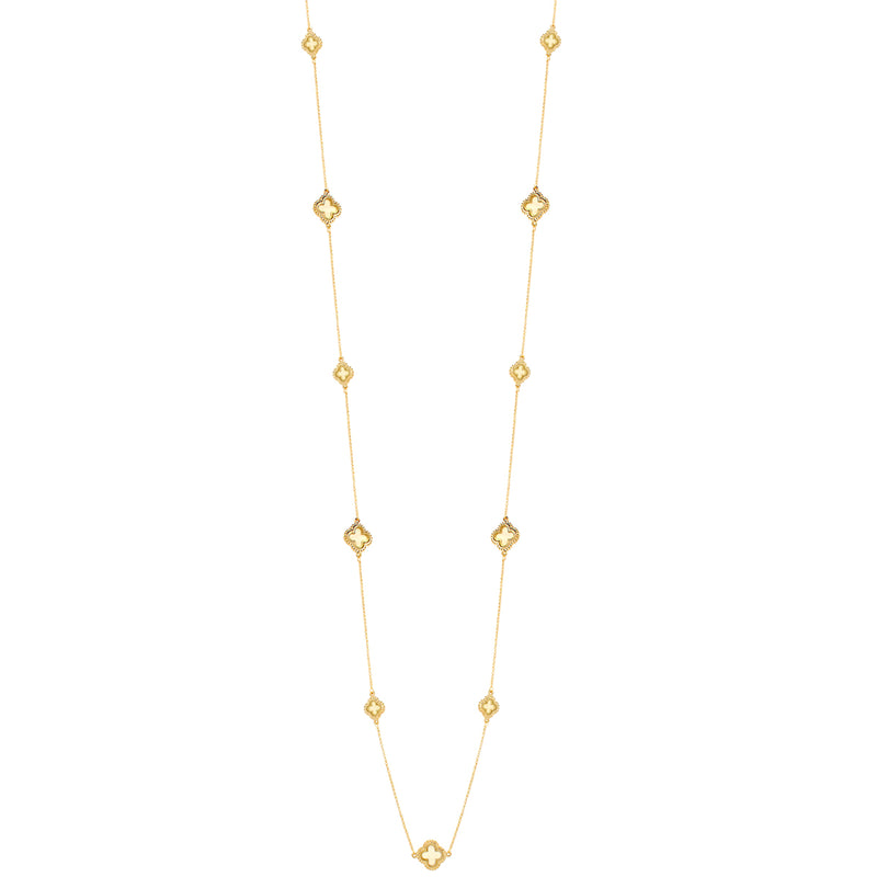 Gold-Tone Plastic Shell Necklace