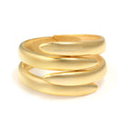 Matte Finished Gold Hinged Bracelet