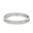 Silver Rhinestones Crystal Bangle