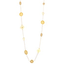 Gold-Tone Long Charm Necklace