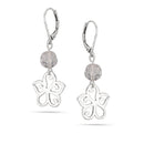 Silver-Tone Metal Drop Earrings
