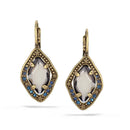 Gold-Tone Metal Crystal Drop Earrings