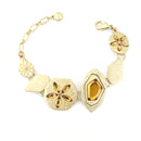 Gold-Tone Metal Crystal Wrap Around Bracelet