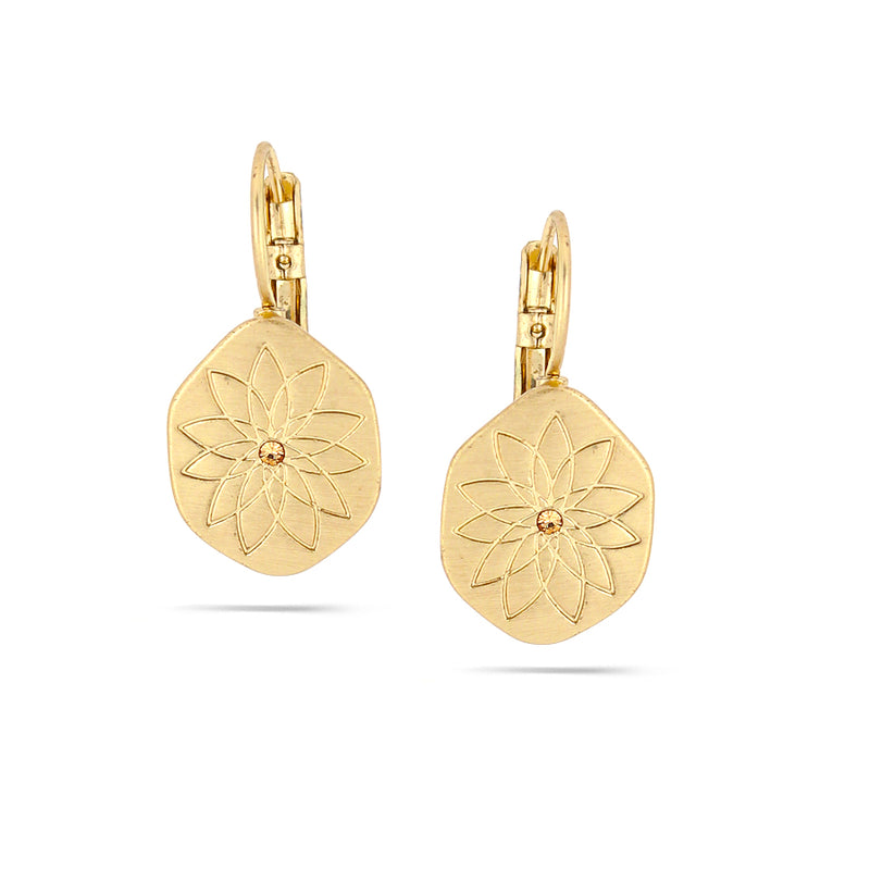 Gold-Tone Metalearrings