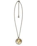 Burnished Gold And Jewel Encrusted Daisy Necklace A Simple But Elegant Piece That Will Add Sparkle To Any Outfit