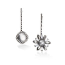 Silver-Tone Metal Faceted Crystal Hair Clip