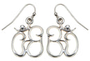 Silver-Tone Metal Religious Charm Earrings