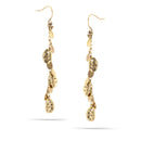 Gold-Tone Metal Drop Earrings