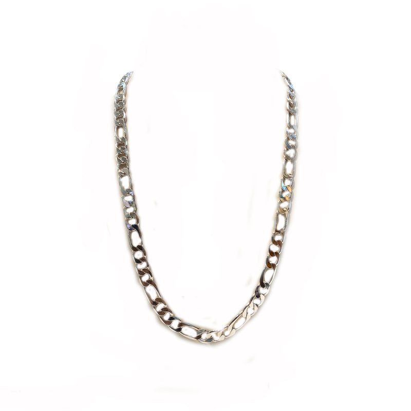 HNN89318 Silver Italian Cuban link chain necklace(OA15/HC11)
