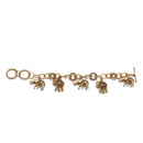 GOLD ELEPHANT CHARM BRACELET