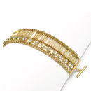 GOLD CRYSTAL WRAP AROUND BRACELET
