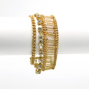GOLD CRYSTAL WRAP AROUND BRACELET