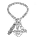 SILVER HEART CHARM BRACELET
