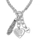 SILVER HEART CHARM BRACELET