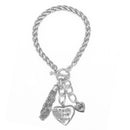 SILVER HEART CHARM BRACELET