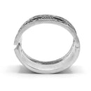 SILVER FILIGREE HINGED BRACELET