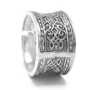SILVER FILIGREE HINGED BRACELET