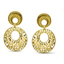 GOLD ROUND FILIGREE EARRINGS