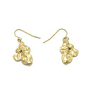 MATTE FINISHED GOLD DROP EARRINGS