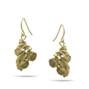 MATTE FINISHED GOLD DROP EARRINGS