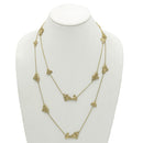 MATTE FINISHED GOLD LONG NECKLACE