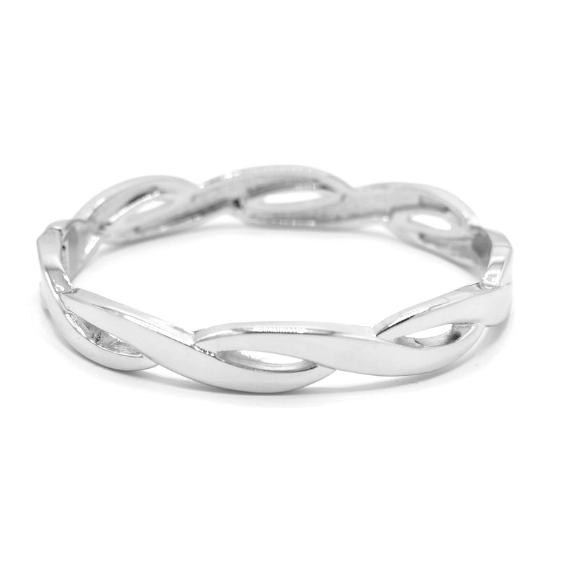 SILVER HINGED BRACELET