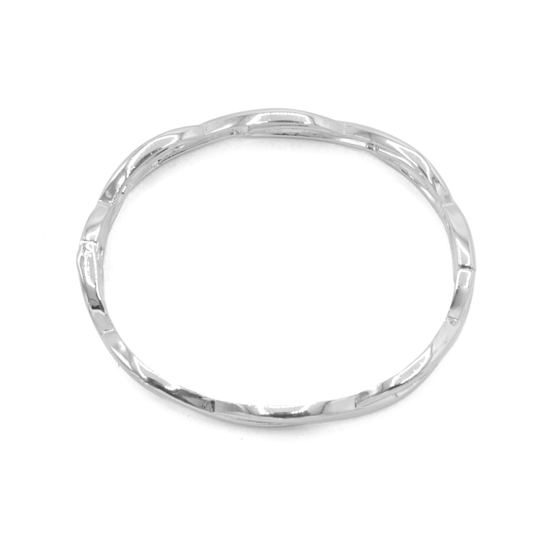 SILVER HINGED BRACELET