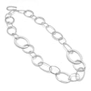 Rhodium Large Link Long Chain Necklace