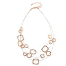 ROSE GOLD WIRE METAL NECKLACE