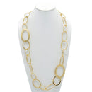 Gold Large Link Long Chain Necklace