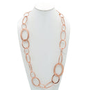 ROSE GOLD LARGE LINK LONG NECKLACE