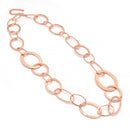ROSE GOLD LARGE LINK LONG NECKLACE