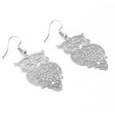 SILVER OWL FILIGREE LIGHT WEIGHT EARRINGS