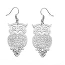 SILVER OWL FILIGREE LIGHT WEIGHT EARRINGS