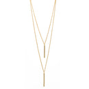 GOLD VERTICAL BAR  LAYER NECKLACE