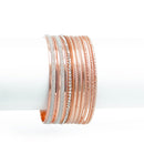 ROSE GOLD 9 PCS BRACELET SET