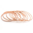 ROSE GOLD 9 PCS BRACELET SET