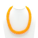 Orange Chunky Resin Beads Necklace