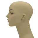 GOLD NAVY CRYSTL POST EARRING