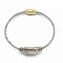 TWO TONE MOTHER OF PEARL CLASSIC CABLE BRACELET