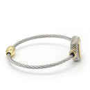 TWO TONE MOTHER OF PEARL CLASSIC CABLE BRACELET