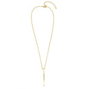 GOLD "BELIEVE" BAR PENDANT NECKLACE