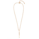 ROSE GOLD "BELIEVE" BAR PENDANT NECKLACE