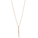 ROSE GOLD "BELIEVE" BAR PENDANT NECKLACE