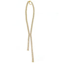 GOLD RHINESTONE CRYSTAL TASSEL NECKLACE