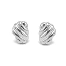 RHODIUM CLIP-ON EARRINGS