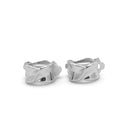 RHODIUM CLIP-ON EARRINGS