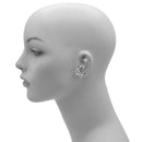 RHODIUM CLIP-ON EARRINGS