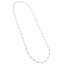 ROSE GOLD RED EVIL EYE CRYSTAL LONG NECKLACE